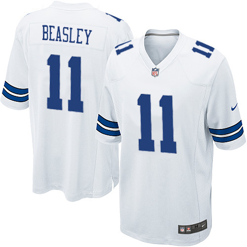 Men's Game Cole Beasley Nike Jersey White Road - #11 NFL Dallas Cowboys